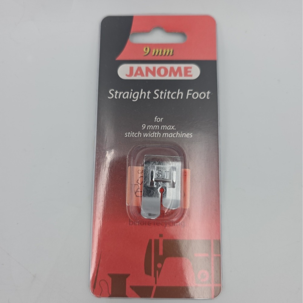 Straight Stitch Foot #202083009 For Janome 9mm Max Stitch Width Machines